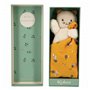 Doudou Carre douceur Chat jaune - 18 cm