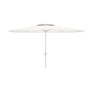 Marbueno Parasol Acier 8 Baleines D270 cm Polyester Blanc Jardin, Piscine et Terrasse 10187