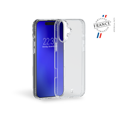 Coque Renforcée iPhone 16 Plus PULSE Garantie à vie - Transparente FR Force Case