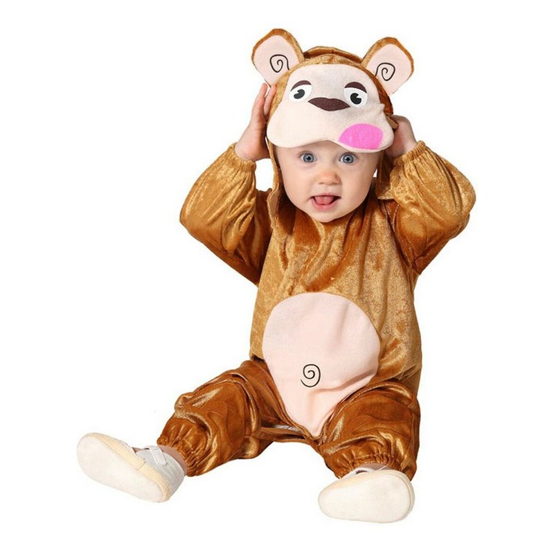 Image secondaire de Déguisement pour Bébés Marron animaux Singe (2 Pièces)
