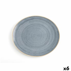 Assiette plate Ariane Terra Bleu Céramique 30 x 27 cm (6 Unités)