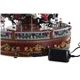 Décorations de Noël DKD Home Decor Lumière LED Mouvement Musical Multicouleur PVC Résine 30 x 30 x 30 cm