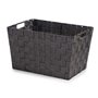 Panier Noir Tissu 25 x 20 x 35 cm (12 Unités)