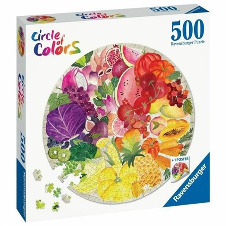 Ravensburger Fruits and Vegetables Contour pour puzzle 500 pièce(s) Alimentation et boissons