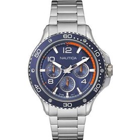 Montre Homme Nautica PIER 25 Argenté (Ø 47 mm)