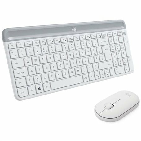 Logitech MK470 clavier Souris incluse RF sans fil QWERTY Italien Blanc