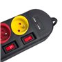 Rallonge 4 prises Schuko avec interrupteur MacLean MCE229B (1,5 m)
