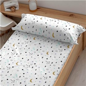 Drap housse Kids&Cotton Dayton Multicouleur 105 x 200 cm