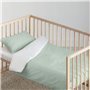 Housse de Couette Kids&Cotton Vichy Menthe 175 Fils 100 x 120 cm