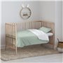 Housse de Couette Kids&Cotton Vichy Menthe 175 Fils 100 x 120 cm