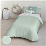 Housse de Couette Kids&Cotton Kanu Menthe 175 Fils 155 x 220 cm