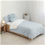 Housse de Couette Kids&Cotton Vichy Bleu 175 Fils 155 x 220 cm