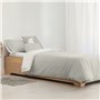 Housse de Couette Kids&Cotton Vichy Beige 175 Fils 155 x 220 cm