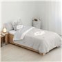 Housse de Couette Kids&Cotton Werner Gris Gris 175 Fils 155 x 220 cm