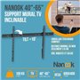 NANOOK Support Mural inclinable pour téléviseurs de 40-65 Pouces- Solution de Montage pour des télés LCD et (O)LED - Noi