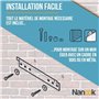 NANOOK Support Mural inclinable pour téléviseurs de 40-65 Pouces- Solution de Montage pour des télés LCD et (O)LED - Noi