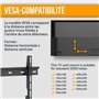 Support Mural TV NANOOK - Ultra Plat - 32-55 Pouces - pour télés LCD et (O)LED - Noir