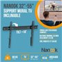 NANOOK Support Mural inclinable pour téléviseurs de 32-55 Pouces- Solution de Montage pour des télés LCD et (O)LED - Noi