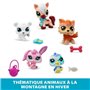 Pack de 5 Pets - BANDAI - Littlest Pet Shop Montagne - Animaux a collectionner