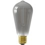 Ampoule LED E27 - CALEX - SMART ST64 - Filament droit - 7 W - 400 lm - 1800 K - Intensité variable - Smokey