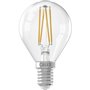 Ampoule LED E14 - CALEX - BALL P45 - Filament droit - 4,5 W - 470 lm - 2700 K - Intensité variable - Transparente