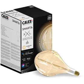 Ampoule LED E27 - CALEX - SMART ORGANIC EVO - Filament flexible - 6 W - 280 lm - 1800 K - Intensité variable - Or