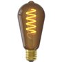 Ampoule LED E27 - CALEX - ST64 RUSTIC - Filament flexible - 4 W - 100 lm - 1800 K - Intensité variable