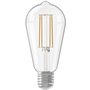 Ampoule LED E27 - CALEX - RUSTIC ST64 - Filament droit - 4,5 W - 470 lm - 2700 K - Intensité variable - Transparent