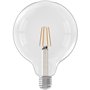 Ampoule LED E27 - CALEX - GLOBE G125 - Filament droit - 4,5 W - 470 lm - 2700 K - Intensité variable - Transparent