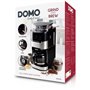 Cafetiere filtre avec moulin intégré - DOMO - DO721K - 900 W - 1,5 L - 12 tasses - 200 g de grains - Ecran LCD - 3 inten