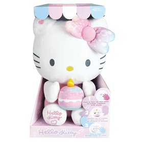 Hello Kitty Peluche Interactive Anniversaire +/- 26 cm - JEMINI - Musique