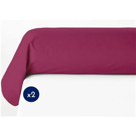 Lot de 2 taies de traversin - LOVELY HOME - LH71602 - 85 x 185 cm - Fuchsia