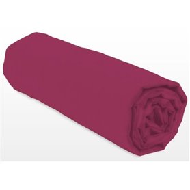 Drap-housse - LOVELY HOME - LH71607 - 180x200+35 cm - Fuchsia