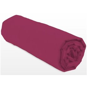 Drap-housse - LOVELY HOME - LH71608 - 160x200+35 cm - Fuchsia