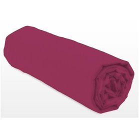 Drap-housse - LOVELY HOME - LH71610 - 180x200+30 cm - Fuchsia