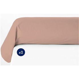 Lot de 2 taies de traversin - LOVELY HOME - LH71618 - 85 x 185 cm - Rose