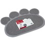 MPETS Tapis sortie maison de toilette Paw - Pour chat - 60x45cm - Gris