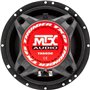 MTX TX665C Haut-parleurs voiture Coaxiaux 16,5cm 2 voies 90W RMS 4 Châssis alu Tweeters néodyme dôme soie Membrane pulpe