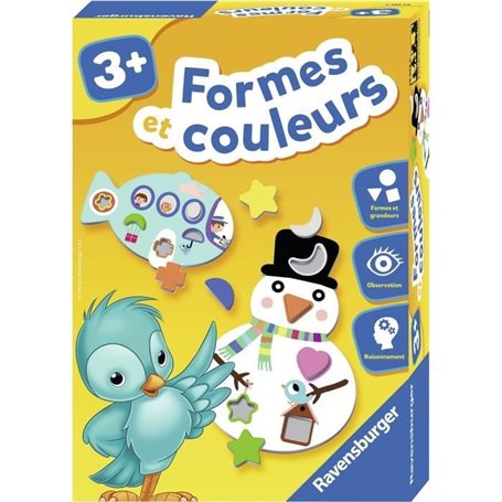 Jeu éducatif - Formes et couleurs - Ravensburger - Apprentissage des formes et des grandeurs - Des 3 ans