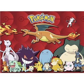 Puzzle 100 pieces XXL Pokémon préférés - Ravensburger - Paysage et nature - Rouge - 6 ans