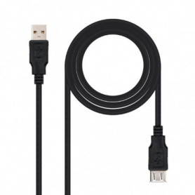 Câble USB 2.0 NANOCABLE 10.01.0202-BK 1 m Noir 12,99 €