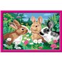 Kit complet de Peinture au numéro - Numéro d'art - grand format - Lapins dans le pré - Ravensburger