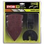 RYOBI - Kit d'accessoires multitool 12 pieces (1 lame segment + 1 lame segment pour bois + 10 patins abrasifs) - RAKMT12KIT