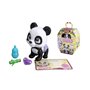 Smoby - Pamper Petz - Panda a adopter - 4 accessoires - Articulé - Bois et fais pipi - Certificat d'adoption - Des 3 ans