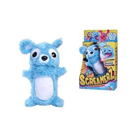 Smoby - Screamerz - Peluche intéractive amusante - Ours - 25 cm - Bruits en la secouant ou appuyant sur le bouton