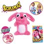 Smoby - Screamerz - Peluche intéractive amusante - Lapin - 27 cm - Bruits en la secouant ou appuyant sur le bouton