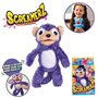 Smoby - Screamerz - Peluche intéractive amusante - Singe - 28 cm - Bruits en la secouant ou appuyant sur le bouton