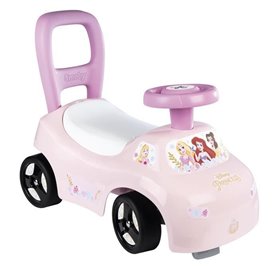 Smoby - Porteur auto enfant 2 en 1 - Disney Princesse - Coffre sous la selle + klaxon - Des 10 mois - Fabrication française