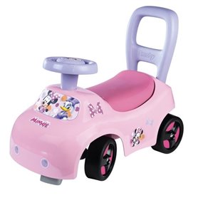 Smoby - Porteur auto enfant 2 en 1 - Minnie - Coffre sous la selle + klaxon - Des 10 mois - Fabrication française