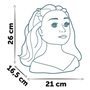 Smoby - Tete a coiffer blonde - Facile a coiffer - 19 accessoires réalistes - Levres thermosensibles - Trappe de rangeme